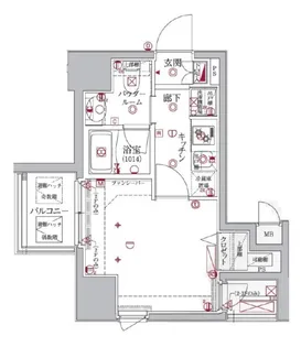 クレイシア大井町【3階】の間取り