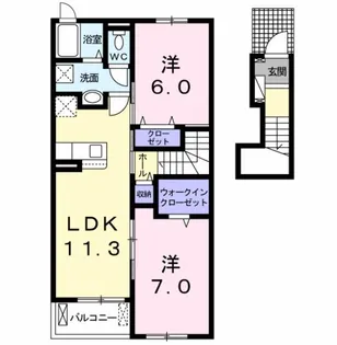SUN16ヒロ 3【2階】の間取り