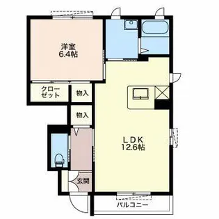 コンフォートKAMIPARK east【1階】の間取り