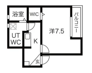 グロースフル蒲田【2階】の間取り