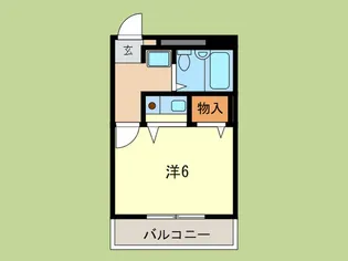 西明石ヤングパレス【2階】の間取り