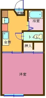 S・Aハイツ【1階】の間取り