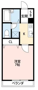 カーサルーチェ【1階】の間取り