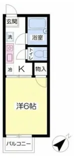 ハピネス栗谷II【1階】の間取り