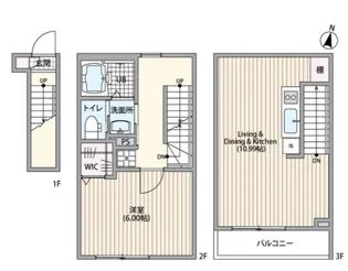 ミハス千川【3階】の間取り