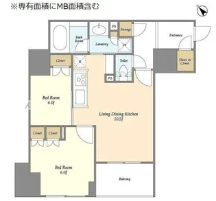 クレストコート日本橋人形町【7階】の間取り