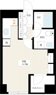 カスタリア高輪台【9階】の間取り