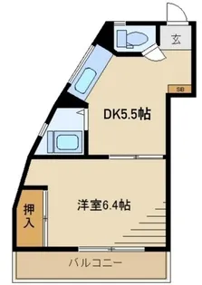 寿南台マンション【2階】の間取り