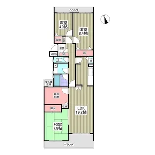 リブレス佐倉【1階】の間取り