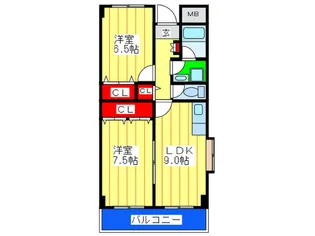 アネスト北巽【3階】の間取り