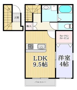 ペシュールV【2階】の間取り