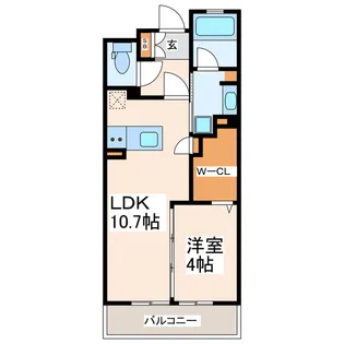 エイルマンション水道町IIロゼア【10階】の間取り