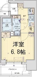エグゼ大阪城イースト【5階】の間取り