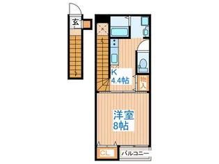 CASA白鳥【2階】の間取り