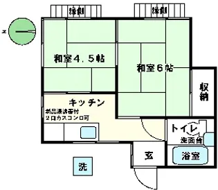 コーポ泉【1階】の間取り
