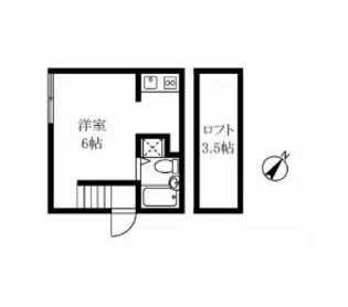 ブリーズ早稲田【1階】の間取り