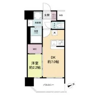 セレニテ難波ミラク壱番館【11階】の間取り