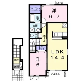 サニーミキ【2階】の間取り