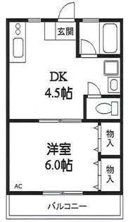 ユタカハイムIII【1階】の間取り