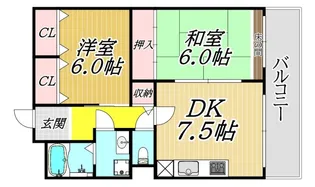 グレイスコート武庫之荘【3階】の間取り