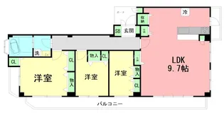 C.cuule(セキュール)【3階】の間取り