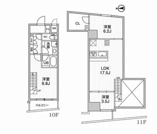 ALTERNA中野の間取り
