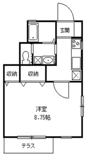 グリーンテラス藤が丘【1階】の間取り