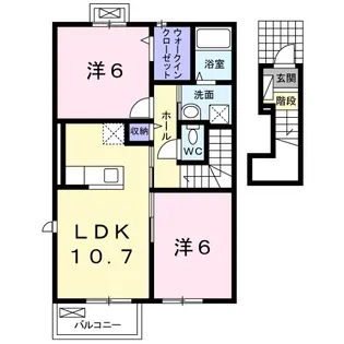 アトレ城原 IV【2階】の間取り