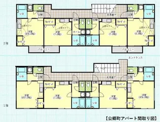プランタン衣笠町【2階】の間取り