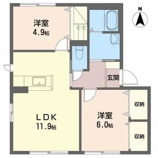 シャーメゾンラヴィ【1階】の間取り