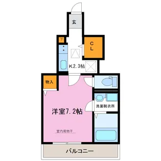 サンパークII【1階】の間取り