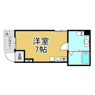 創土ハイツ【5階】の間取り