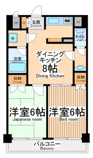 メインビル国立【4階】の間取り