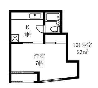 浜コーポ【1階】の間取り
