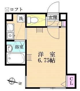 ロッシェル北里II号棟【1階】の間取り