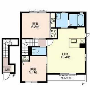 フレグランスM【2階】の間取り