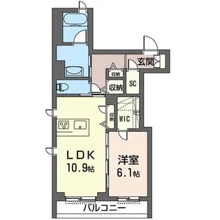 ハレレア【3階】の間取り