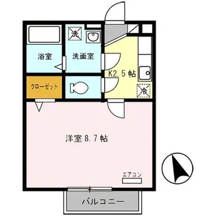 アルページュ小倉【1階】の間取り