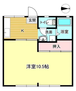第1寿コーポ【1階】の間取り