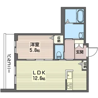 ガーデンコート中根【2階】の間取り
