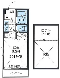 エルピア鷺ノ宮【2階】の間取り