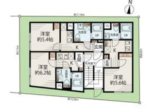 メゾンアッシュ大山【3階】の間取り