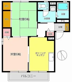 クィーンNOBUSAWA2番館【1階】の間取り