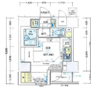 ブライズ桜台【6階】の間取り