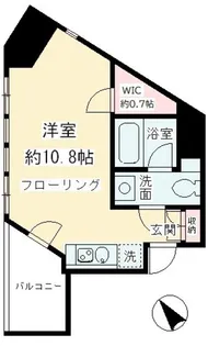 ルフィット神宮北参道【10階】の間取り