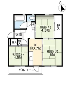 URけやき台【4階】の間取り