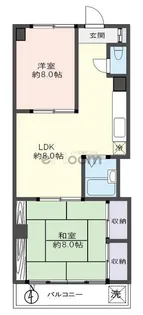 真砂マンション【4階】の間取り