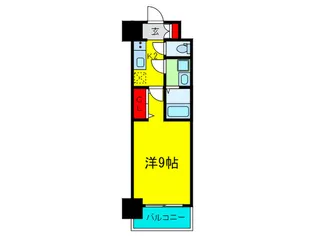 スプランディッド淀屋橋DUE【9階】の間取り