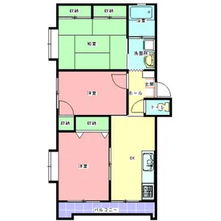 高野台ハイツ【2階】の間取り