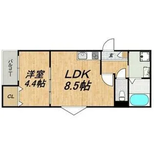 LECOCON弥富【1階】の間取り